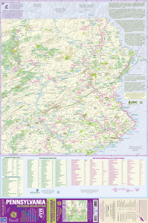 Pennsylvania Statewide Outdoor Recreation Lizard Map