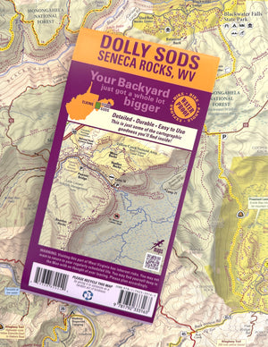 Dolly Sods-Seneca Rocks Lizard Map: West Virginia