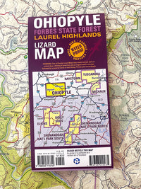 Ohiopyle-Laurel Highlands Lizard Map: Pennsylvania - Purple Lizard Maps