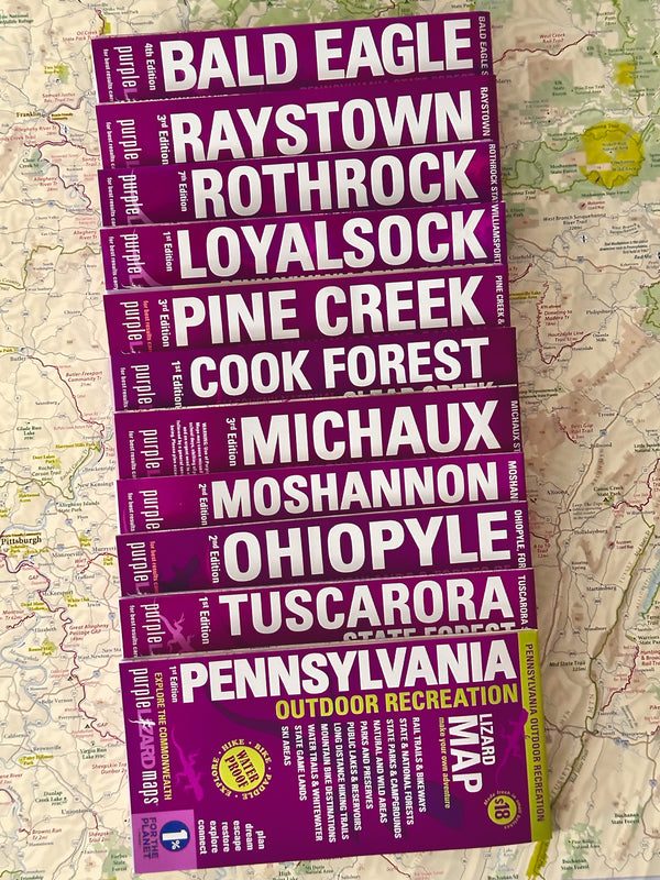 Archival Quality Map Sleeves (25 pack) - Purple Lizard Maps